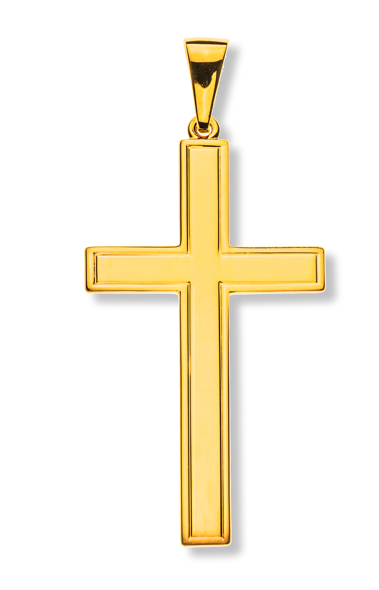 Balken-Kreuz Gelbgold 750  H: 41mm B: 24mm