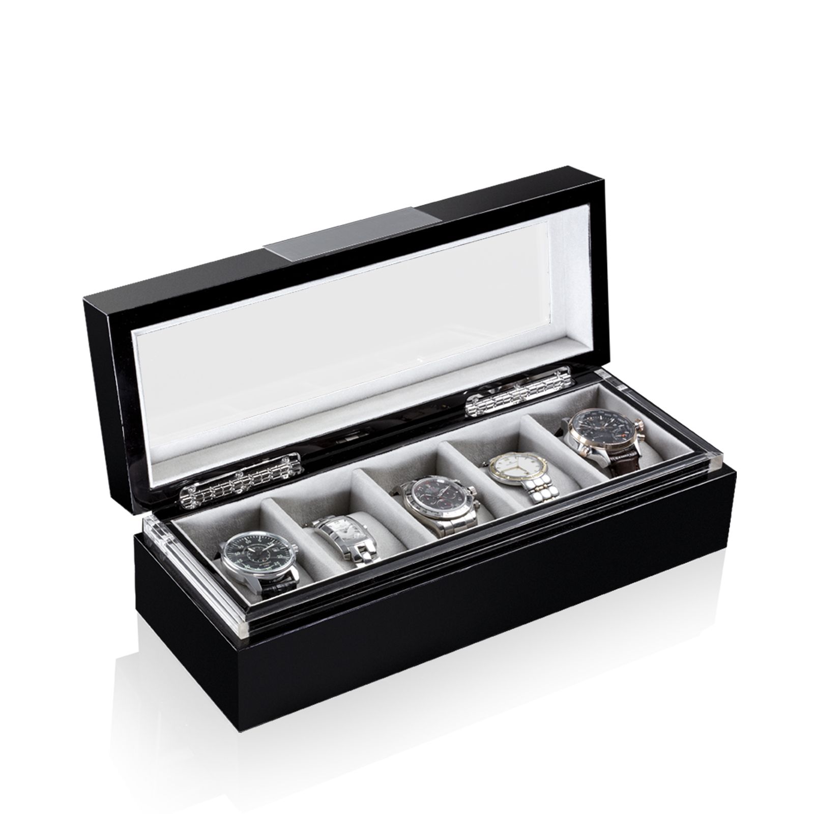 Heisse & Söhne Uhrenbox Executive 5 - Schwarz