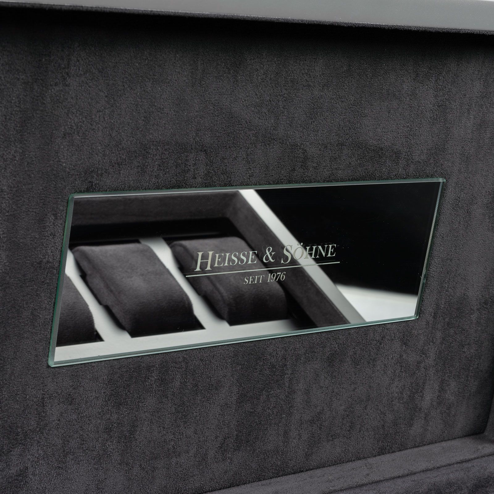 Heisse & Söhne Uhrenbox Dover 10 - Anthrazit Silber