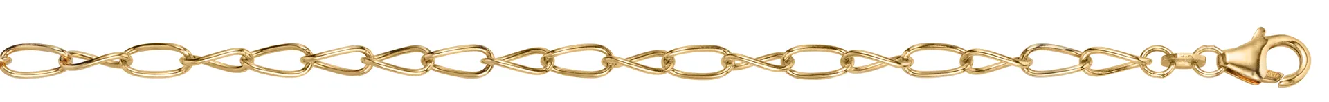 Anker Kette gedreht, 3.8 mm 750/18 Karat Gold 639/45