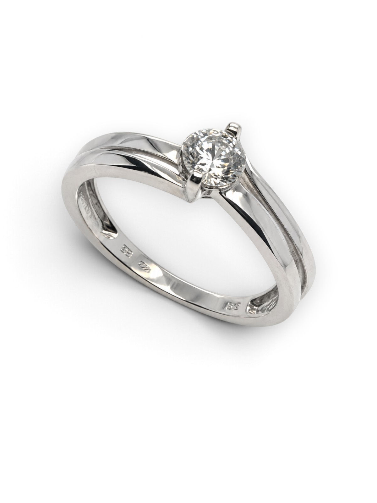 Damenring 18 Karat Weissgold – Referenz DR-000014