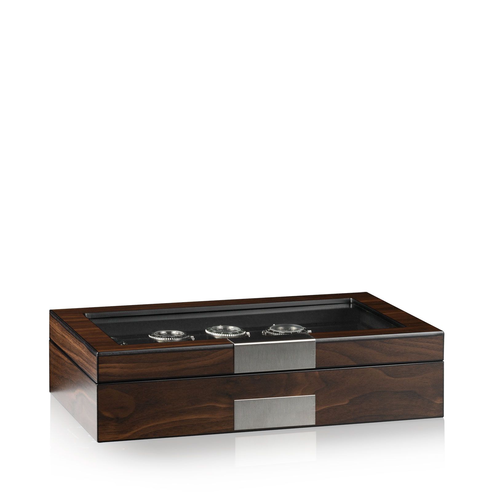 Heisse & Söhne Uhrenbox Monteray 8+ - Walnuss Seidenmatt