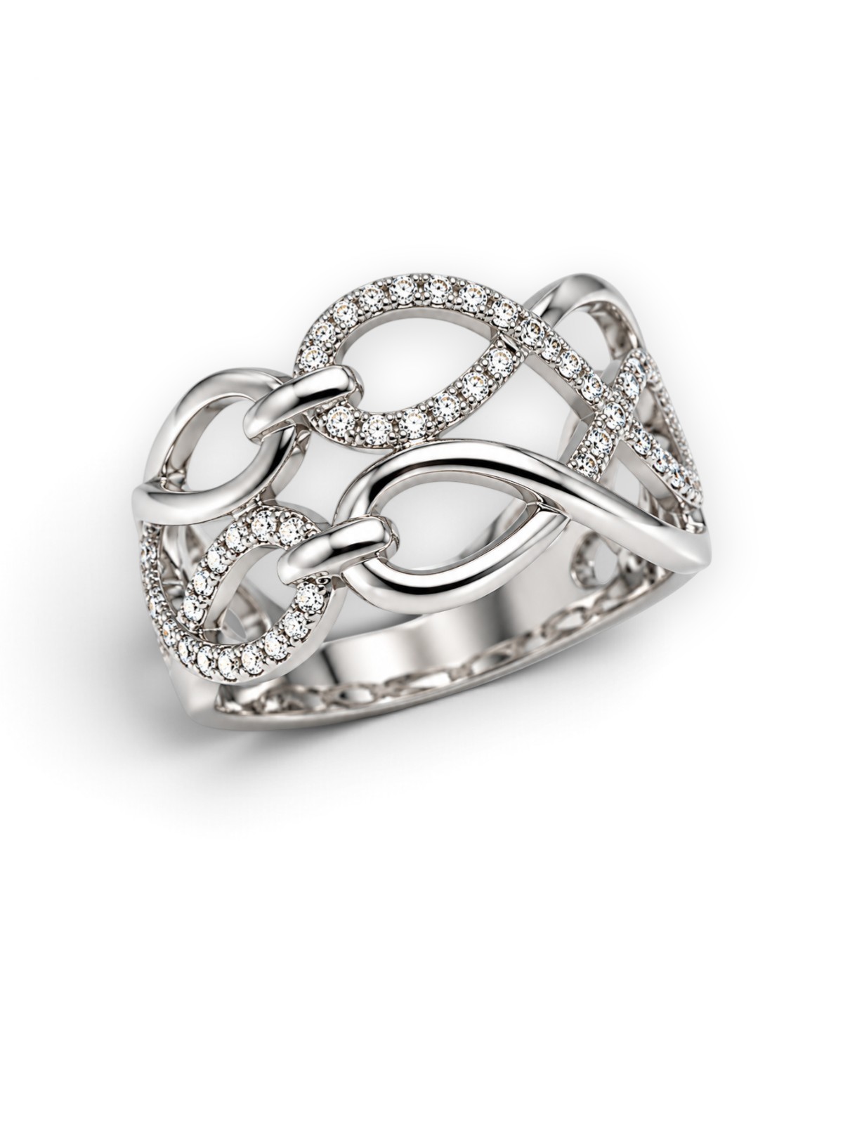 Diamantring 18 Karat Weissgold 0.28 ct – Referenz DR-000030