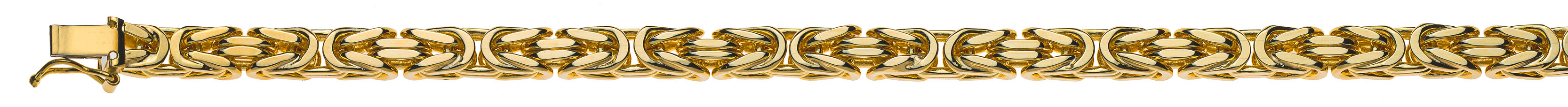 Bracelet Königskette klassisch Gelbgold 750 ca. 5.0mm 22cm