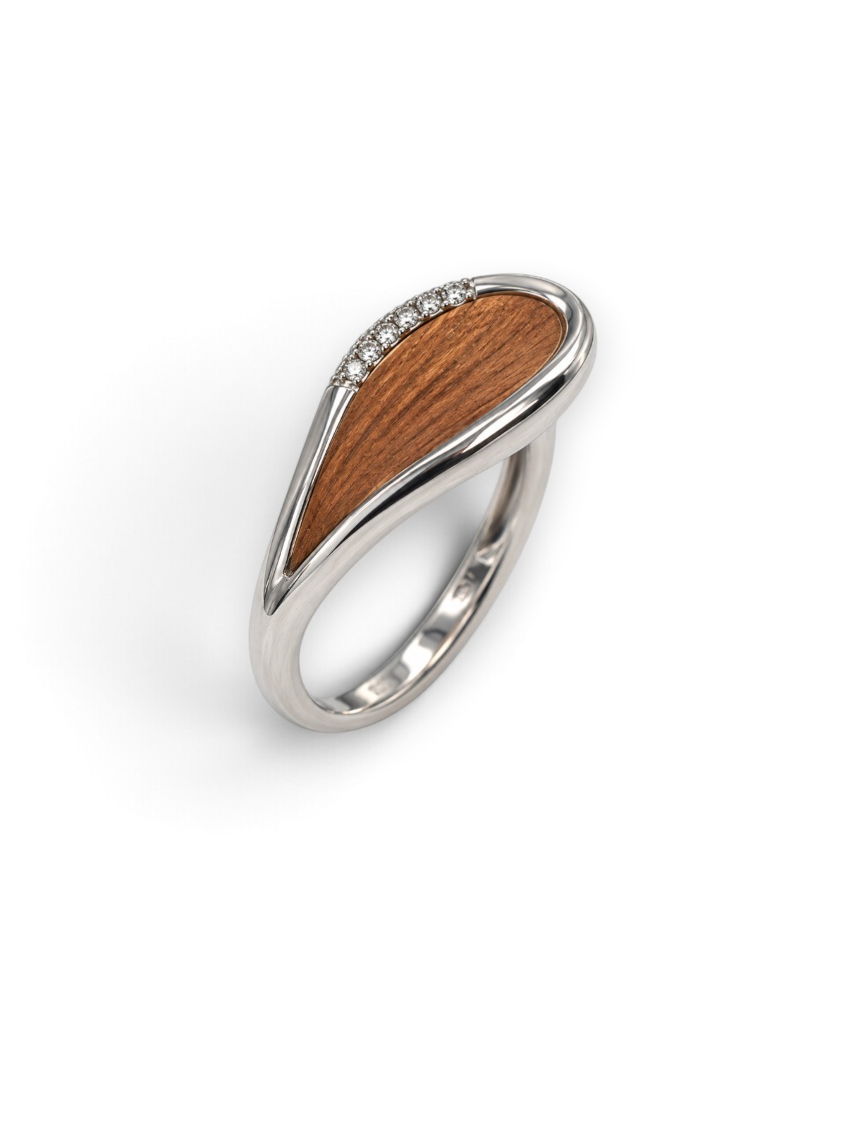 Damenring Bague RG/WG 750 Gold