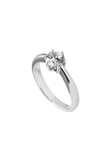Solitär Ring Silber 1.0 ct. Zirkonia