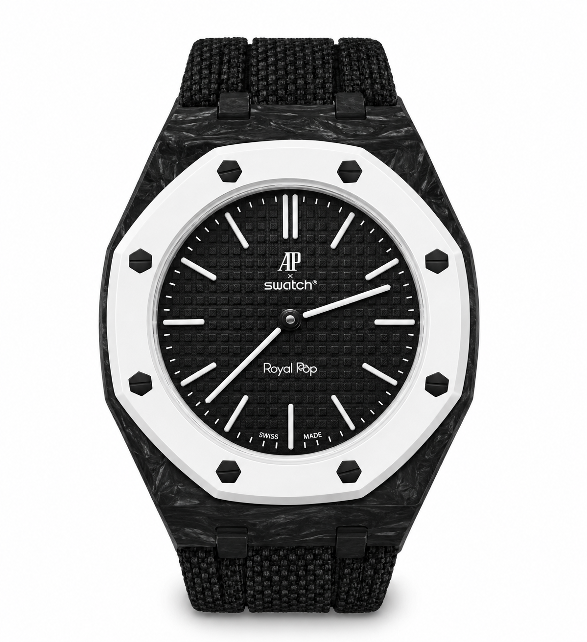Audemars Piguet × Swatch Royal Pop Ocho Negro – mit Armband