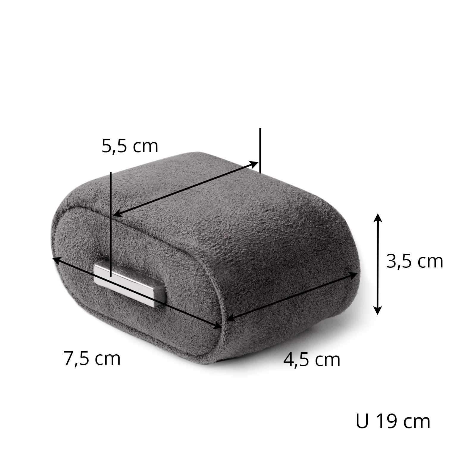 Heisse & Söhne Uhrenbox Dover 10 - Anthrazit Silber