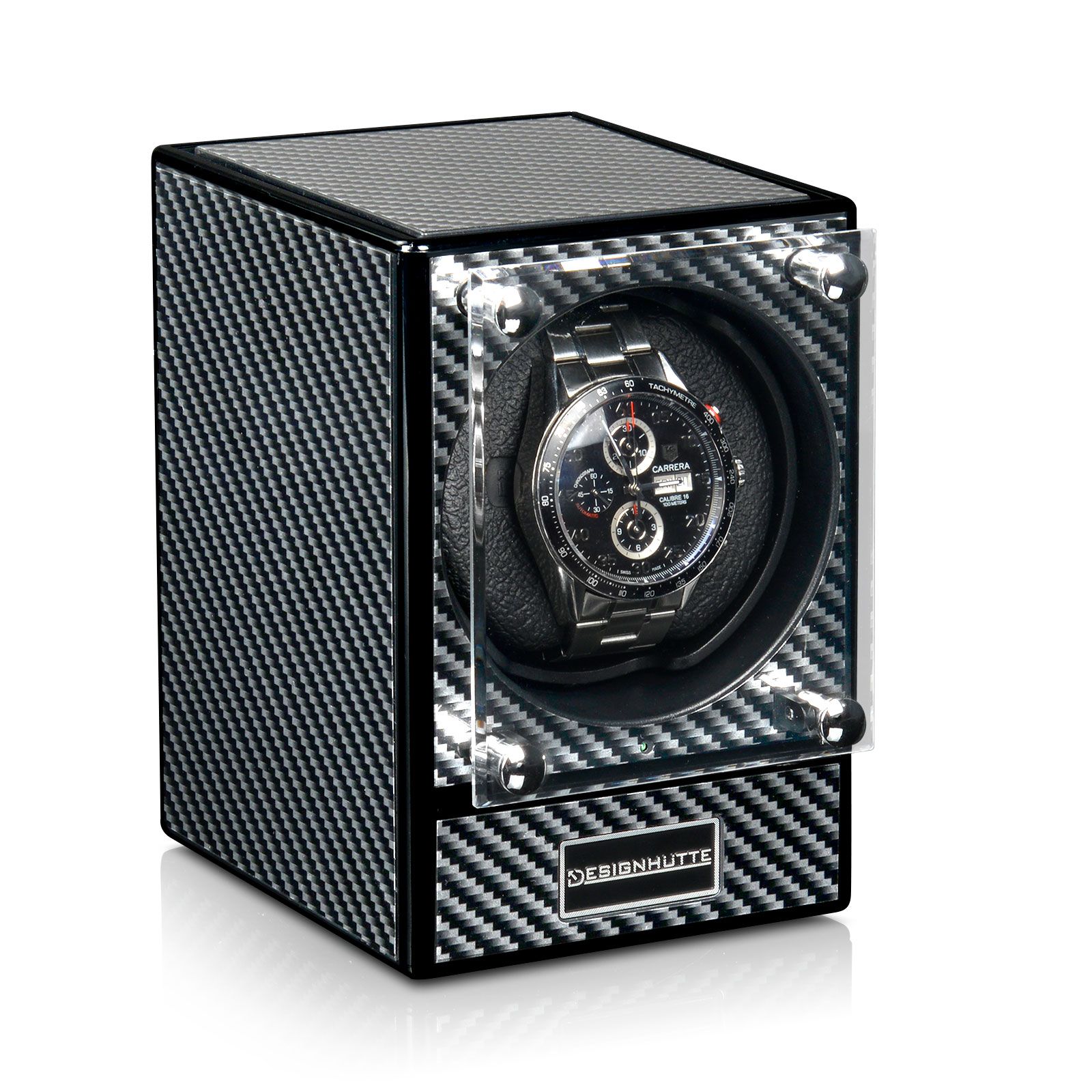 Designhütte Uhrenbeweger Piccolo 2.0 (ohne Netzteil) - Carbon Lack