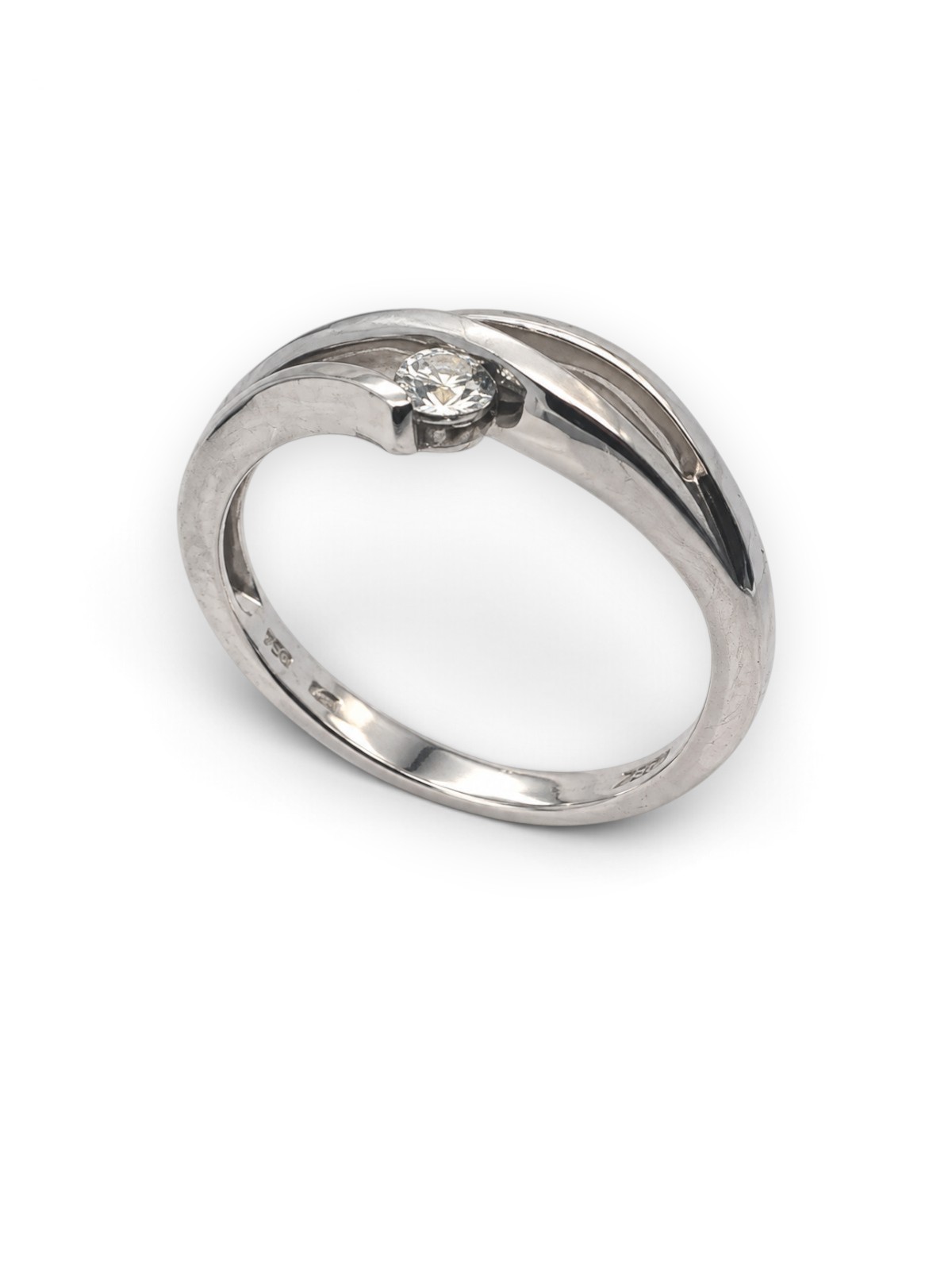Damenring 18 Karat Weissgold – Referenz DR-000010