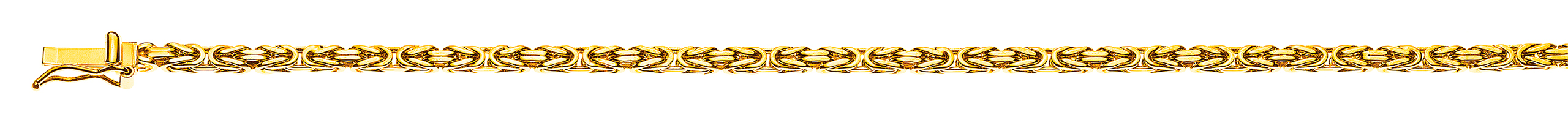 Armband Königskette klassisch Gelbgold 750 ca. 2.5 mm 19cm