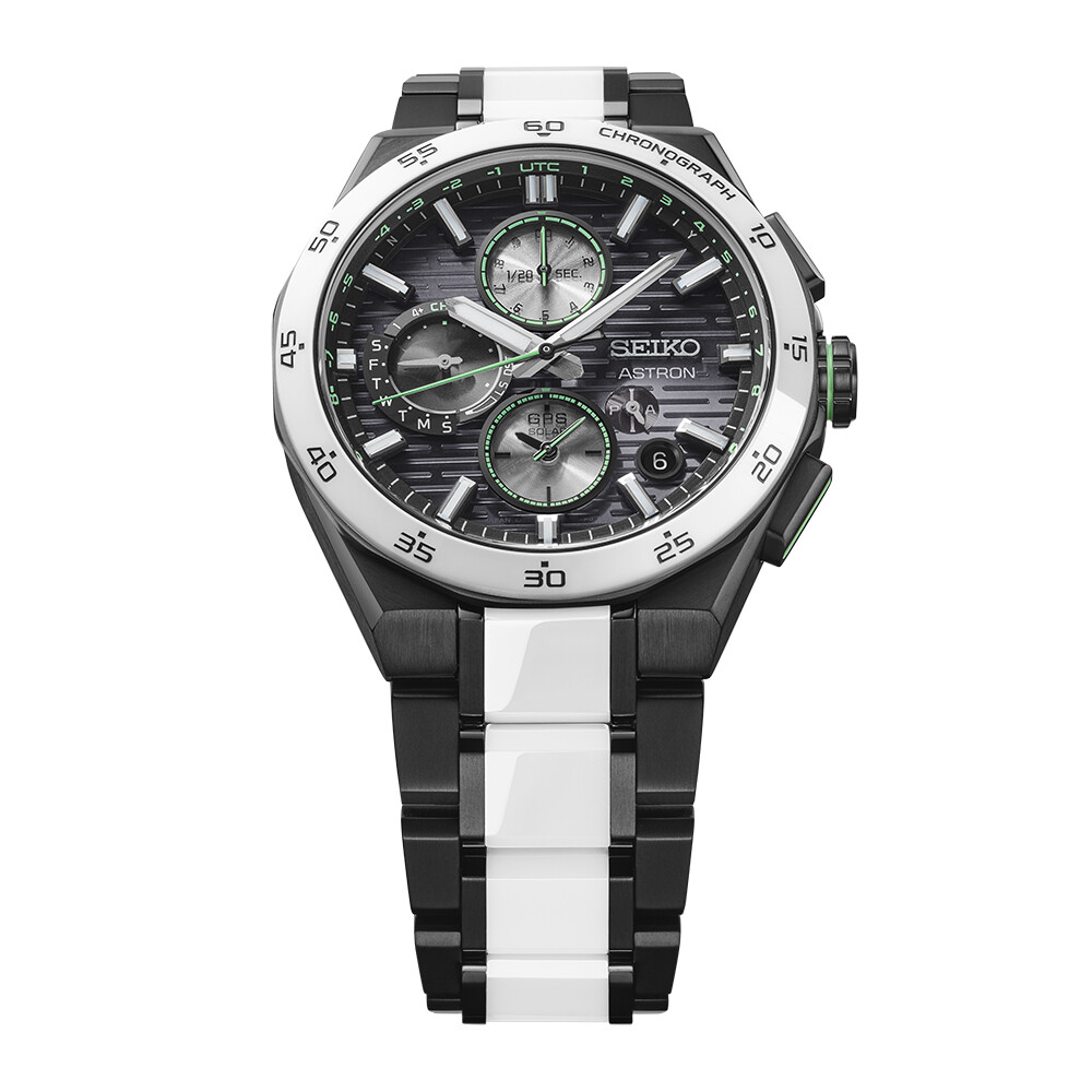 Seiko Astron Speedtimer GPS Solar Dual Time Chronograph SSH185J1