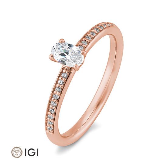 Ring Oval 0.38 ct. G/vs - 41062340
